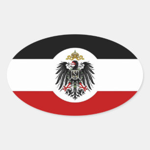 German Empire Oval Car Decal Sticker