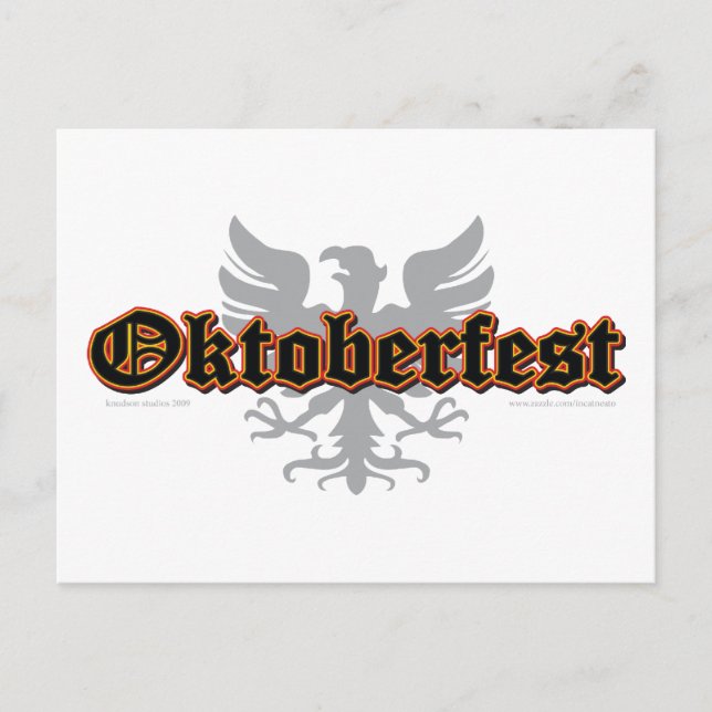 German-Fest-Bird Postcard (Front)