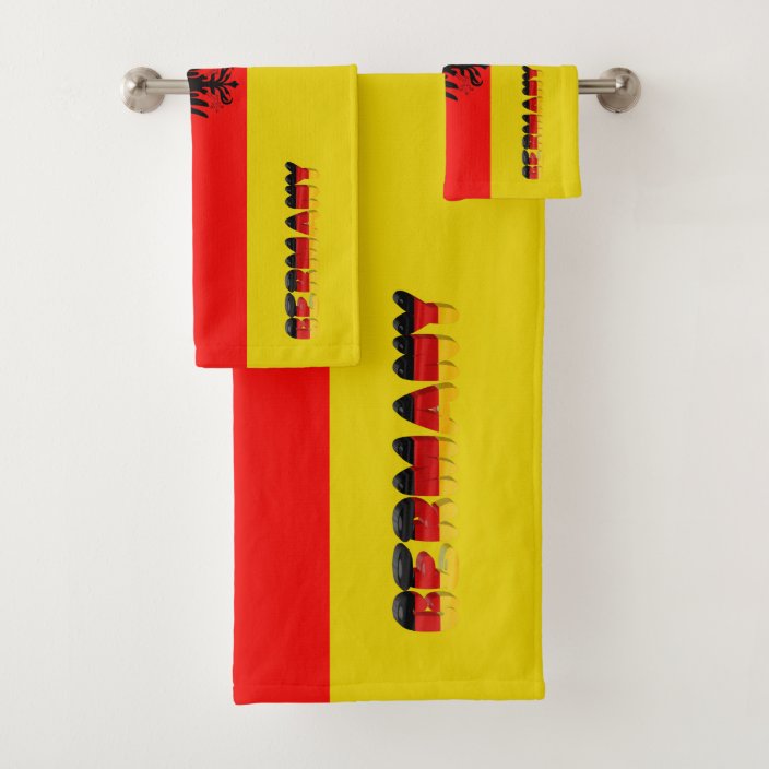 German flag bath towel set