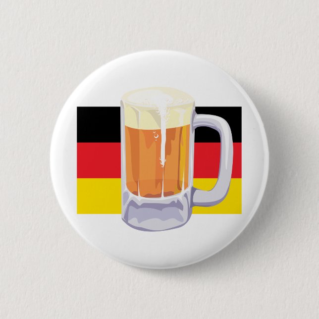 German Flag & Beer Button (Front)