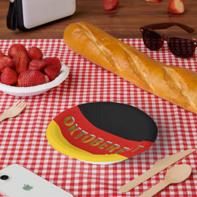 German Flag Beer Festival Oktoberfest Paper Bowls (Picnic)