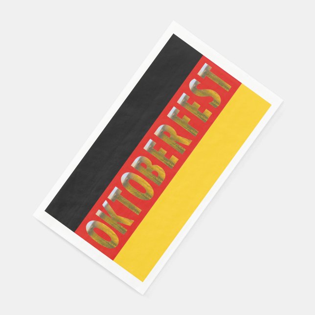 German Flag Beer Festival Oktoberfest Paper Guest Towels (Corner)