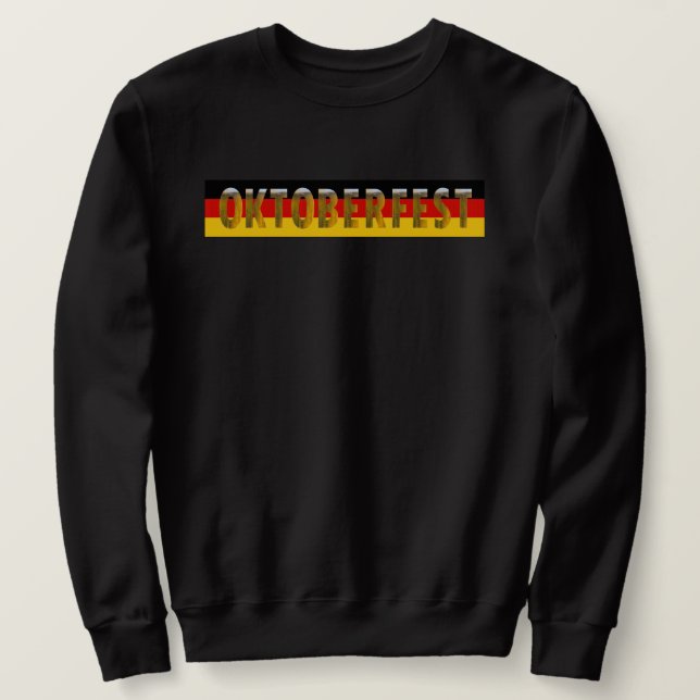 German Flag Beer Festival Oktoberfest Sweatshirt (Design Front)