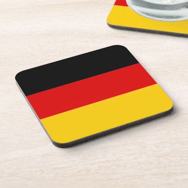 German flag beverage coaster (Left Side)