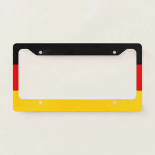 German Flag Black Red Gold - Car License Frame