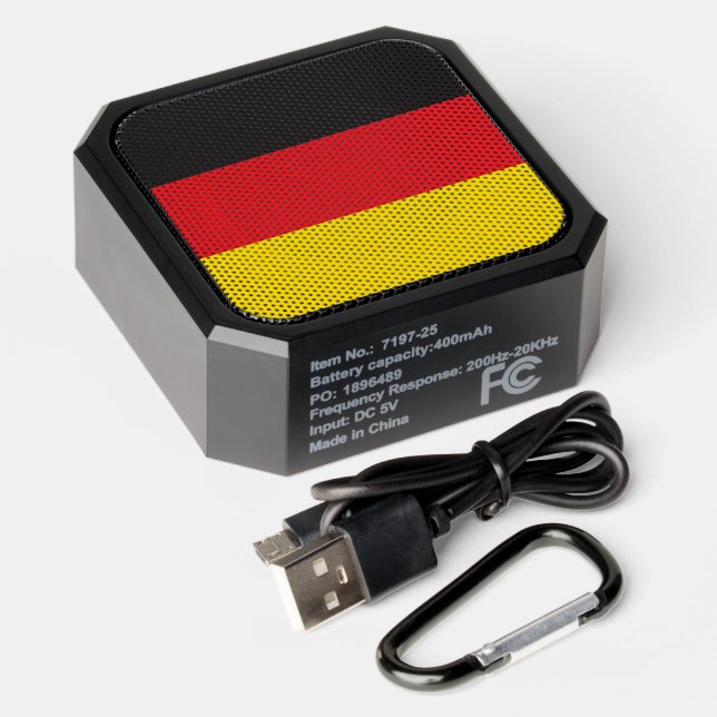 German flag bluetooth speaker (Laydown)
