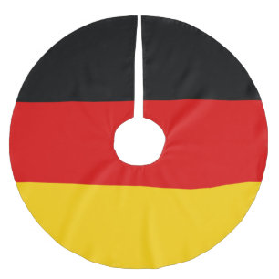 German flag brushed polyester tree skirt