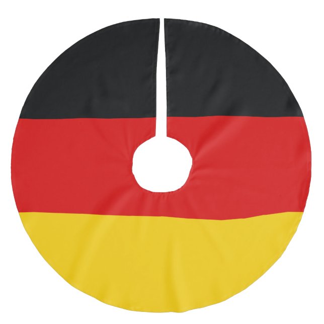 German flag brushed polyester tree skirt (Front)