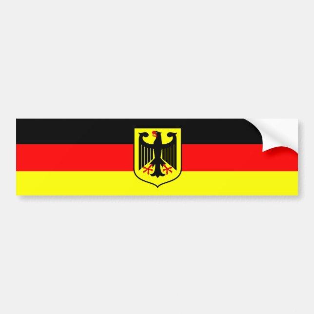 German Flag Bumper Sticker (Front)