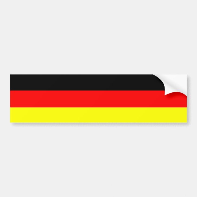 German Flag Bumper Sticker (Front)