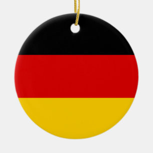 German flag ceramic ornament