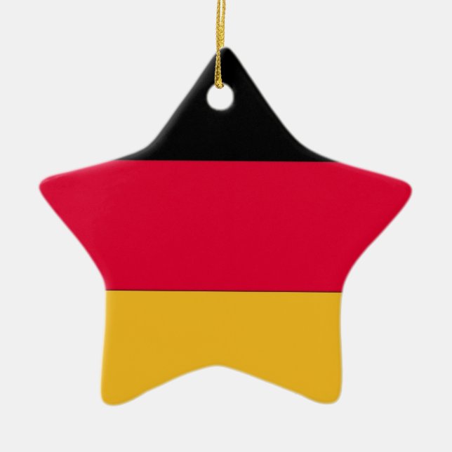 German Flag Ceramic Ornament (Front)