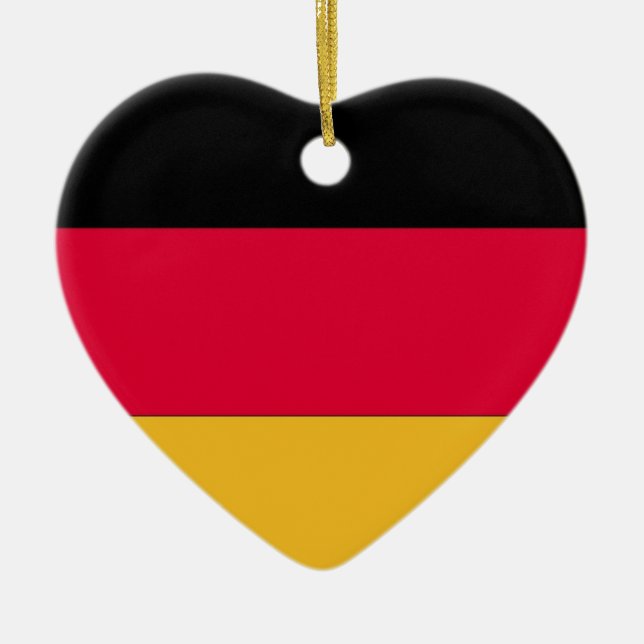 German Flag Ceramic Ornament (Front)