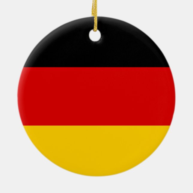 German flag ceramic ornament (Back)