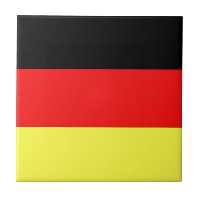 German Flag Ceramic Tile (Front)