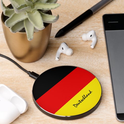 German Flag charger patriotic Germany Wireless Charger