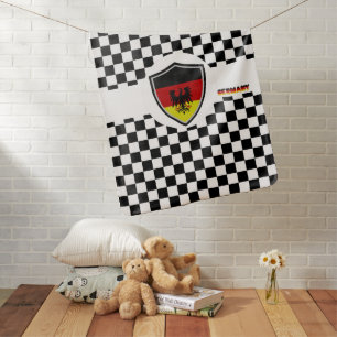 German flag-coat arms baby blanket