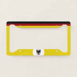 German flag-coat arms license plate frame
