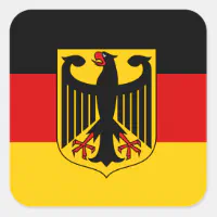 Deutschland Flagge Herz' Sticker