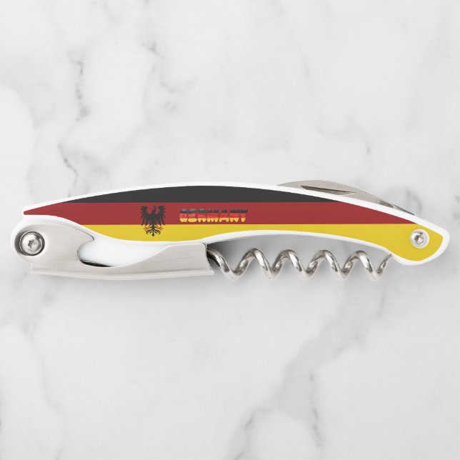German flag-coat of arms waiter's corkscrew (Front)