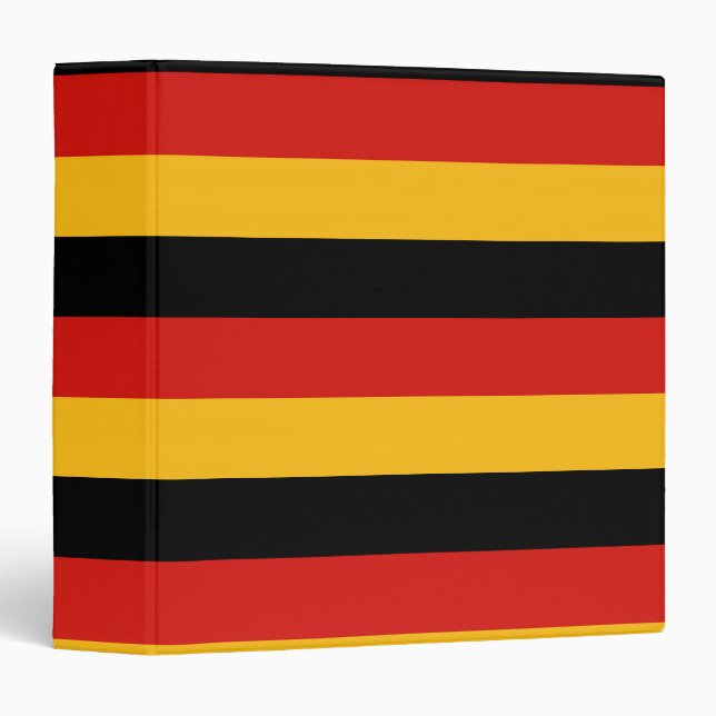 GERMAN FLAG COLORS 3 RING BINDER (Front/Spine)