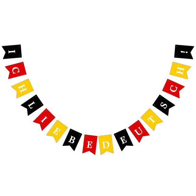 German Flag Colors Black Red Gold Custom Words (All)