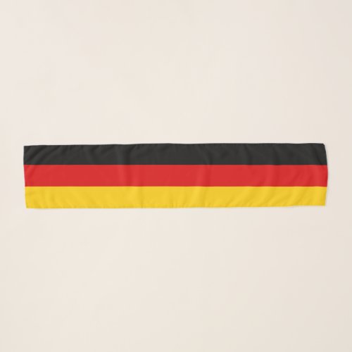 German Flag Colors Black Red Gold Scarf