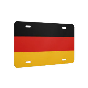 GERMAN FLAG COLORS LICENSE PLATE