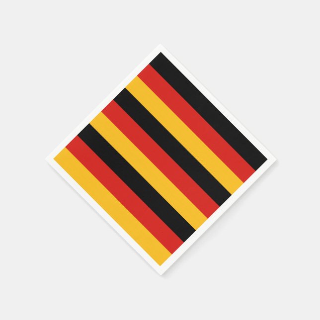 GERMAN FLAG COLORS NAPKINS (Corner)