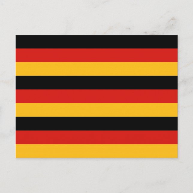 GERMAN FLAG COLORS POSTCARD (Front)