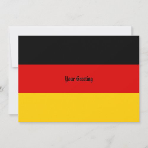 German Flag Colors Schwarz Rot Gold Personalized Note Card