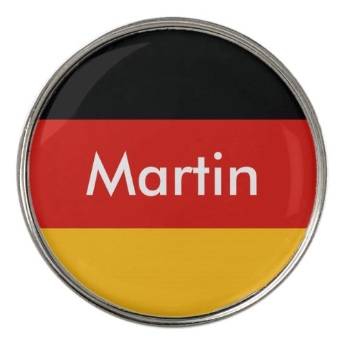 GERMAN FLAG COLORS stripes  your ideas Golf Ball Marker