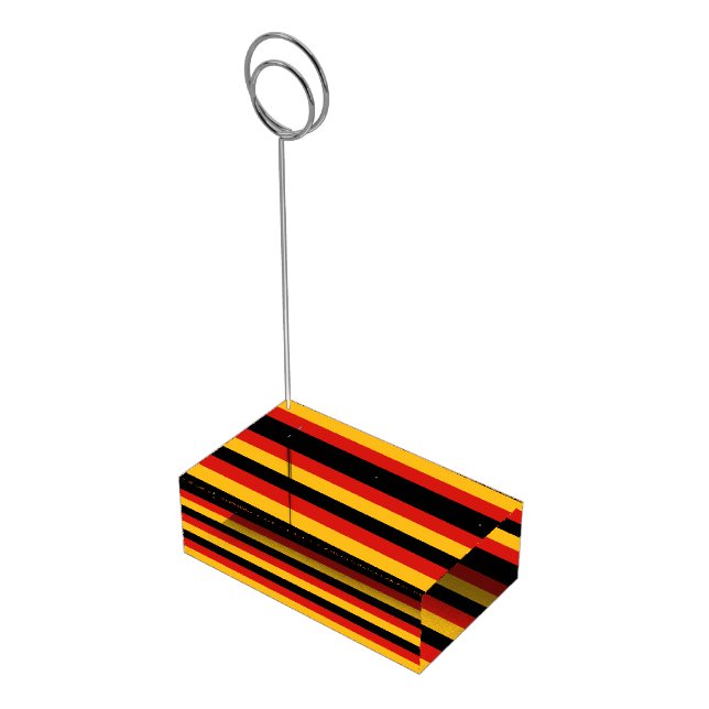 GERMAN FLAG COLORS TABLE CARD HOLDER (Corner)