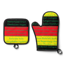 German Flag Colors with Cities