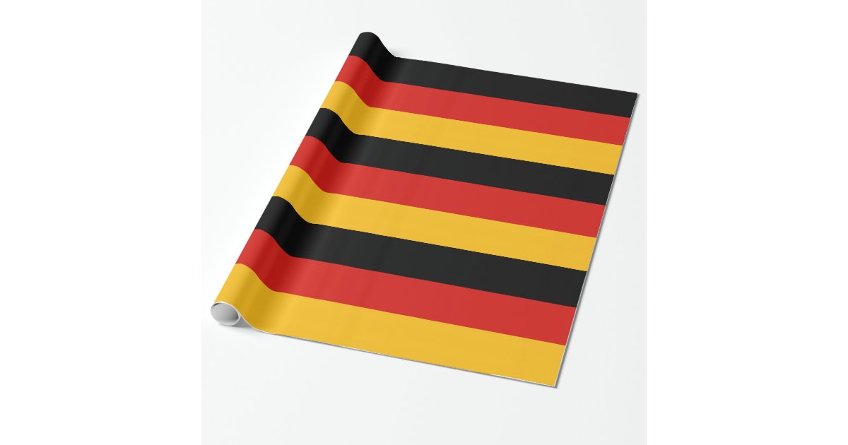 GERMAN FLAG COLORS WRAPPING PAPER