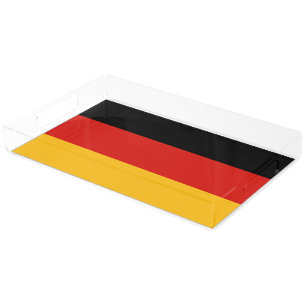 GERMAN FLAG COLORS + your ideas Acrylic Tray
