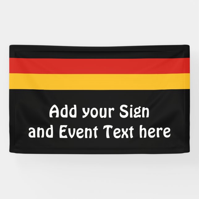 GERMAN FLAG COLORS + your ideas Banner (Horizontal)