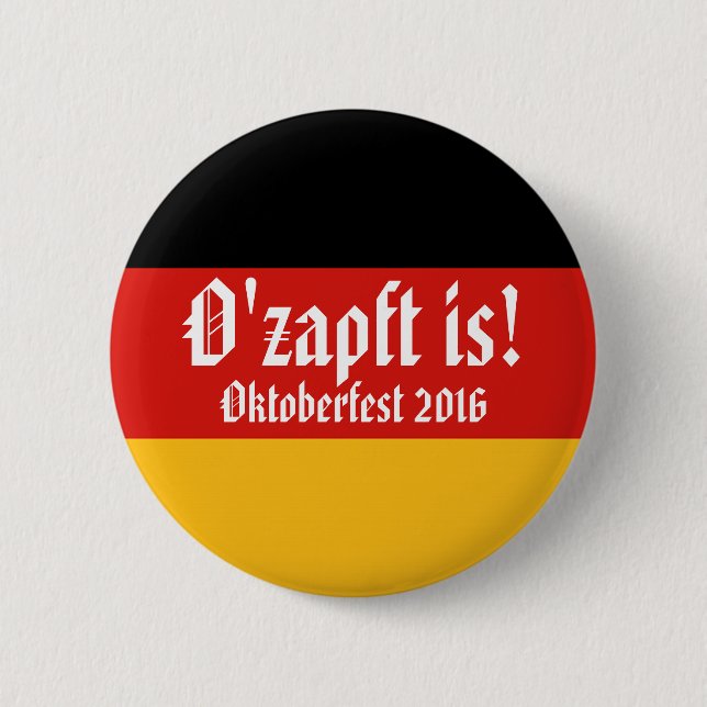 GERMAN FLAG COLORS your ideas Button (Front)