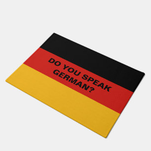 GERMAN FLAG COLORS + your ideas Doormat