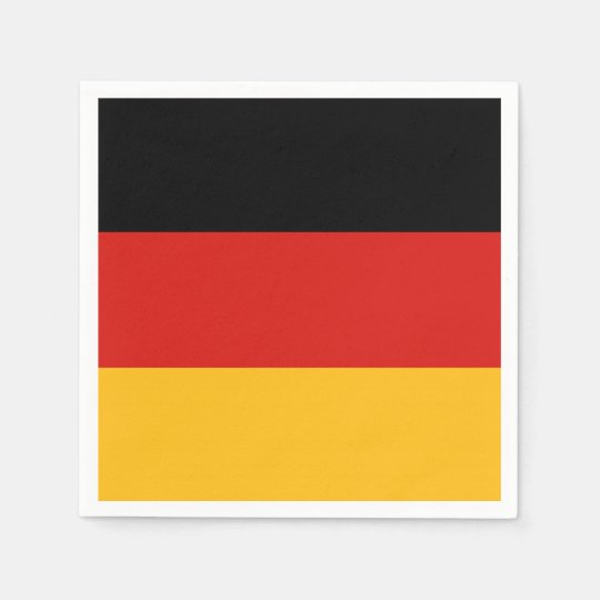 GERMAN FLAG COLORS + your ideas Paper Napkin