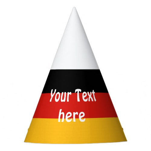 GERMAN FLAG COLORS  your ideas Party Hat