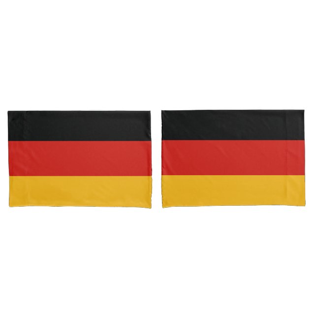 GERMAN FLAG COLORS + your ideas Pillow Case (Front-Set)