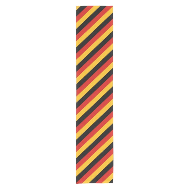 GERMAN FLAG COLORS + your ideas Short Table Runner (Front)