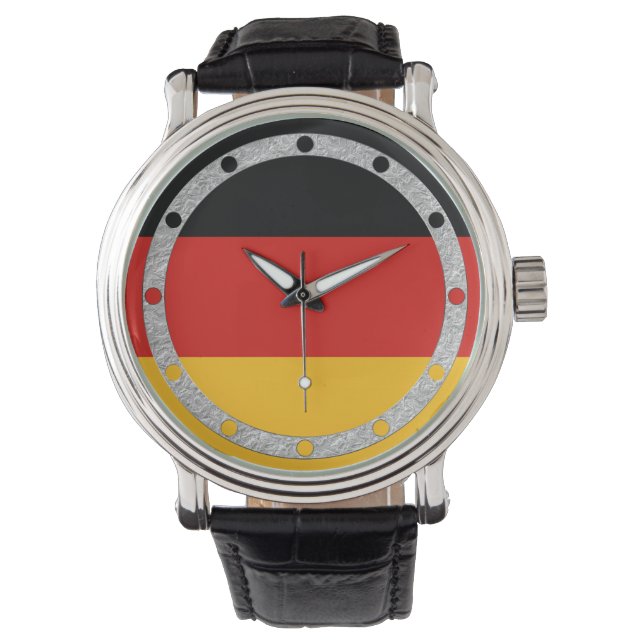 GERMAN FLAG COLORS + your ideas Watch (Front)