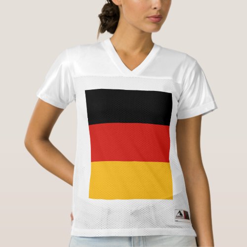 GERMAN FLAG COLORS  your ideas Womens Football Jersey
