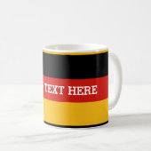 GERMAN FLAG COLORS + your text Coffee Mug (Front Right)
