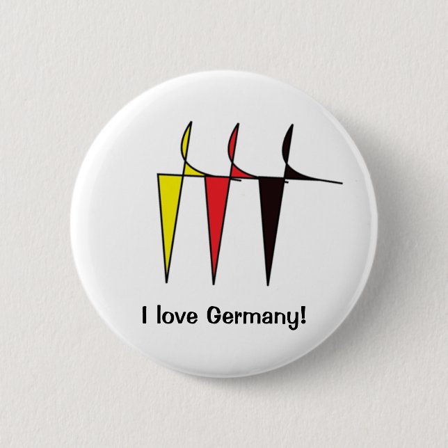 German flag colours Button (Front)