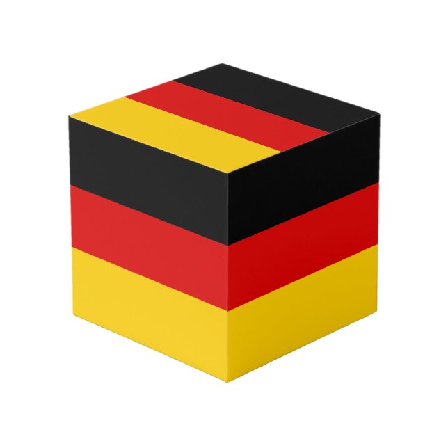German flag cube (Front Angled)