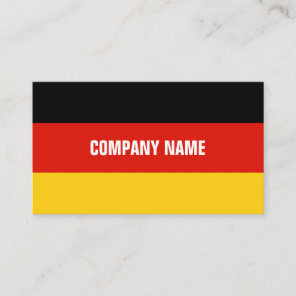 German flag custom business card template