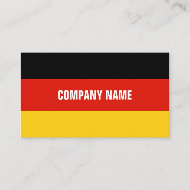 German flag custom business card template (Front)